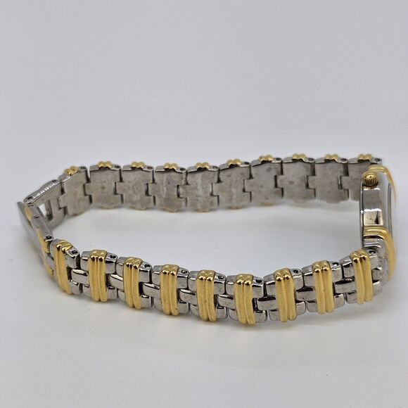 VTG Pulsar Women's Watch 19MM White Dial Two Tone Bracelet Band 7" New Battery - Picture 9 of 14